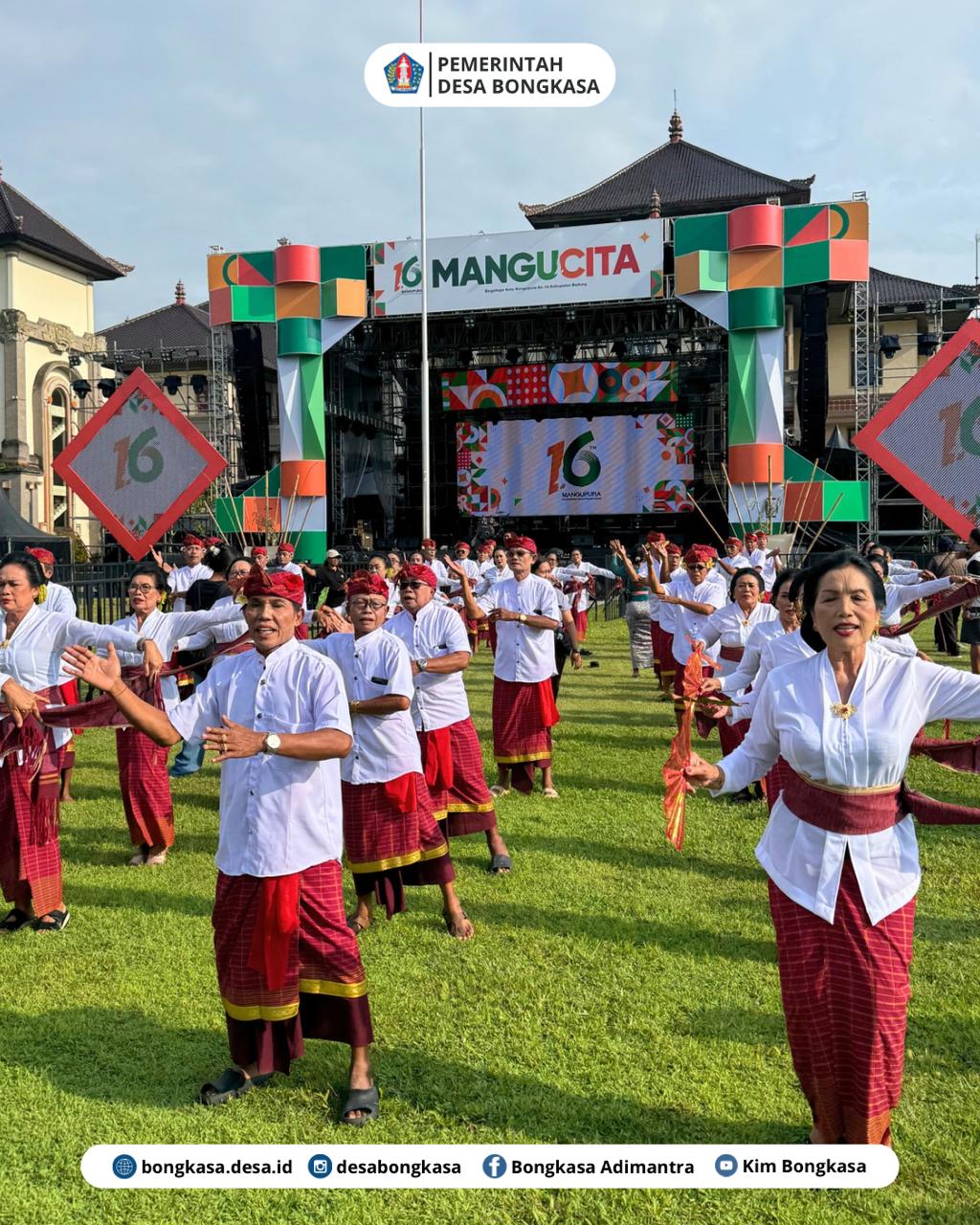 Pemerintah Desa Bongkasa mendampingi Perwakilan Janger Lanjut Usia Desa Bongkasa