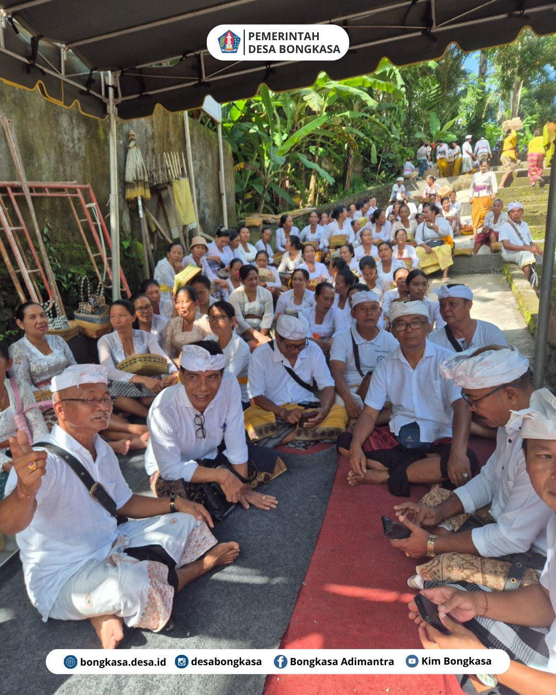 Kegiatan Melaspas di Beji Pura Desa, Desa Adat Kutaraga