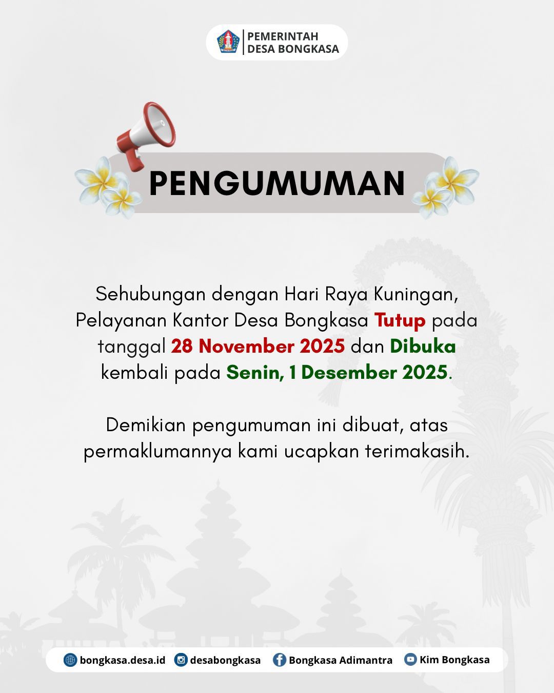 [PENGUMUMAN]