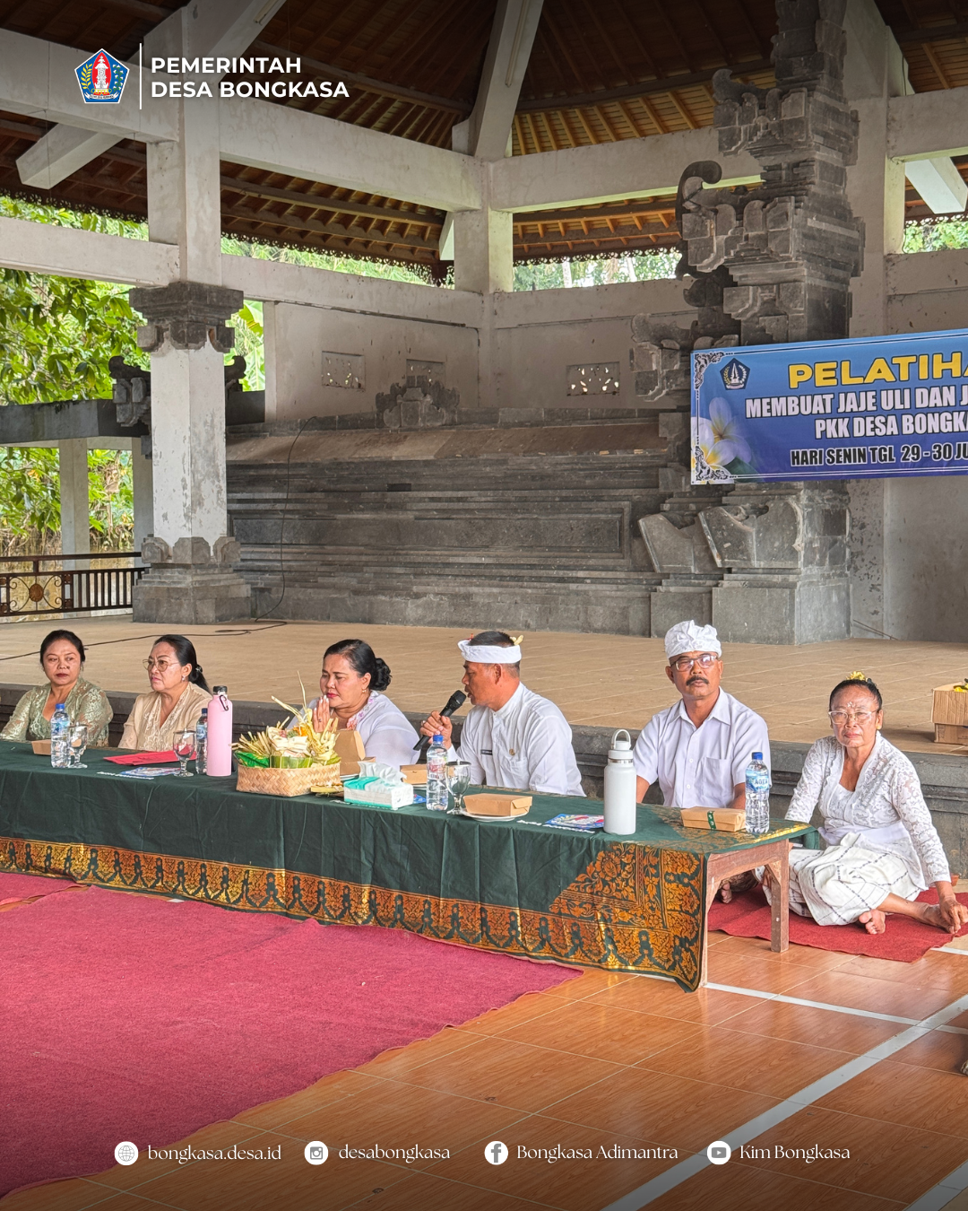 Pelatihan Jaja Uli dan Begina serta Membuat Pejati PKK Desa Bongkasa