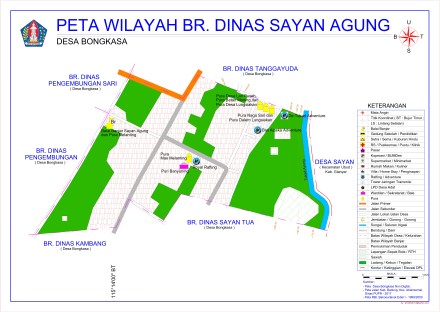 Peta Wilayah Banjar Dinas Sayan Agung